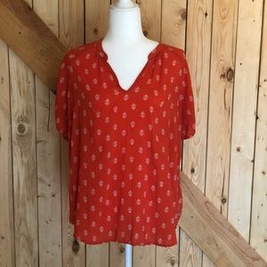 Old Navy orange tunic top